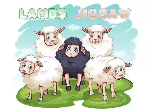 Gêm Lambs Jigsaw ar-lein