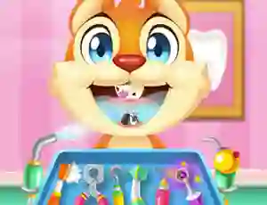 Gêm Crazy Animals Dentist ar-lein