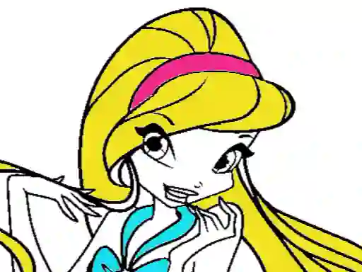 Gêm Winx Coloring book ar-lein
