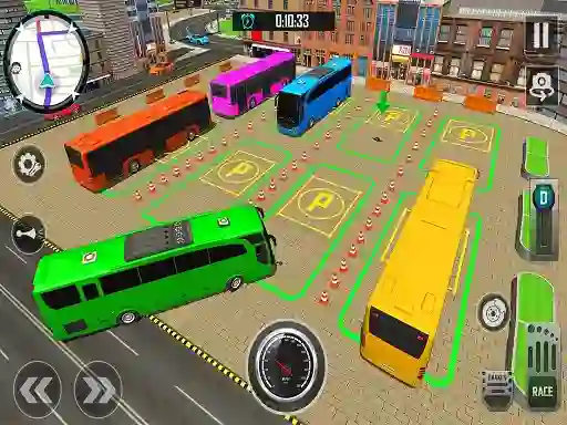 Gêm Bus City Parking Simulator ar-lein