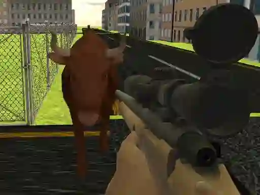 Gêm Angry Bull Shooter ar-lein
