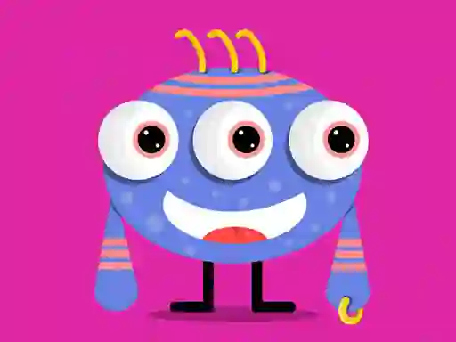 Gêm Cute Little Monsters Memory ar-lein