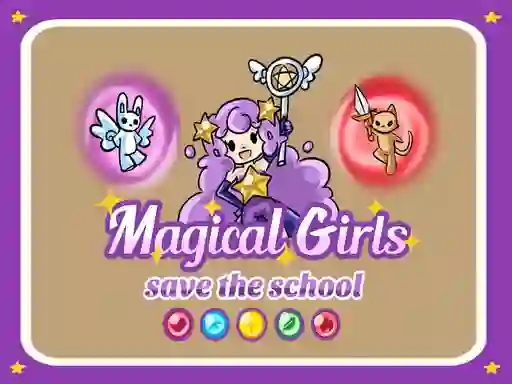 Gêm Magical Girls Save the School ar-lein