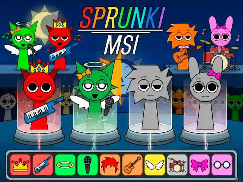 Gêm Sprunki.MSI ar-lein
