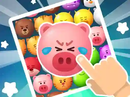 Gêm Crazy Zoo Swipe Match 3 Puzzle ar-lein