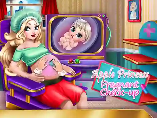 Gêm Apple Princess Pregnant Check Up ar-lein
