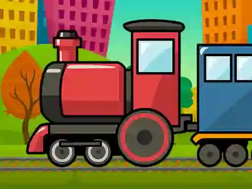 Gêm Train Jigsaw ar-lein