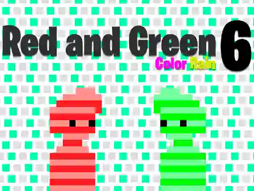 Gêm Red and Green 6 Color Rain ar-lein