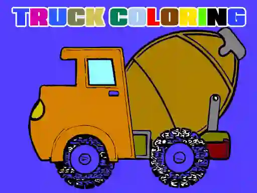 Gêm Trucks Coloring Book ar-lein