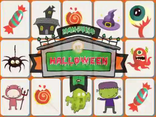 Gêm Halloween Mahjong ar-lein