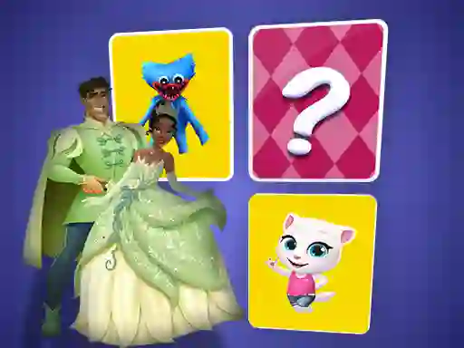 Gêm The Princess and the Frog Memory Card Match ar-lein
