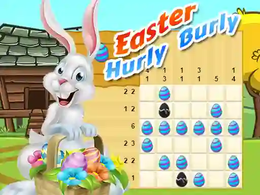 Gêm Easter Hurly Burly ar-lein