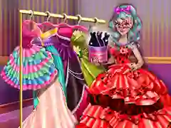 Gêm Dove Carnival Dolly Dress Up ar-lein