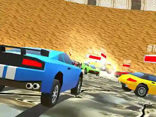 Gêm Low Poly Smash Cars ar-lein
