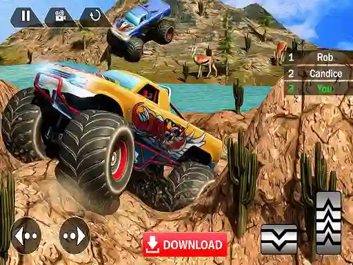 Gêm Racing Monster Truck ar-lein