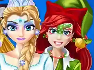 Gêm Christmas Face Painting ar-lein