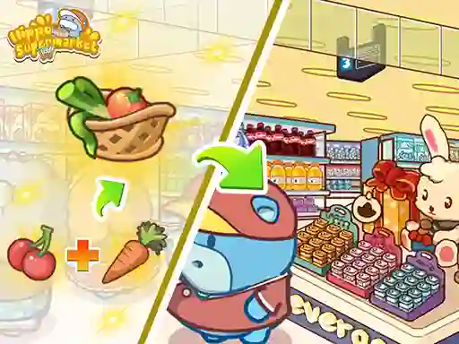 Gêm Hippo Supermarket ar-lein
