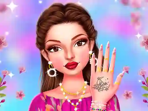 Gêm Celebrity Spring Manicure Design ar-lein