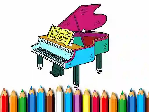 Gêm Back To School: Piano Coloring Book ar-lein