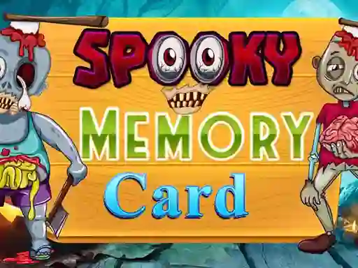 Gêm Spooky Memory Card ar-lein