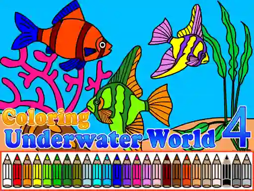 Gêm Coloring Underwater World 4 ar-lein