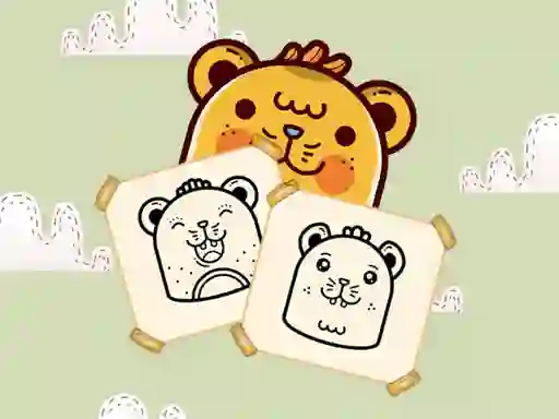 Gêm Happy Hamster Coloring ar-lein