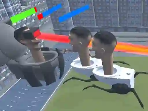 Gêm Merge Toilet Skib Fight ar-lein