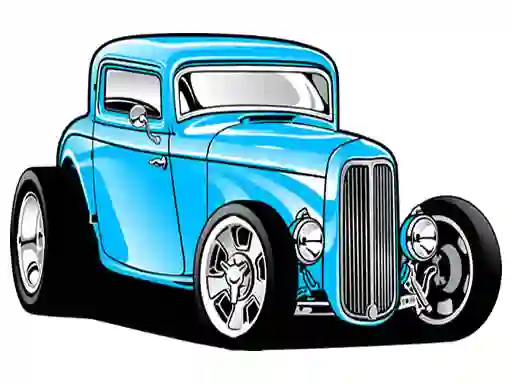 Gêm Hot Rod Coloring ar-lein