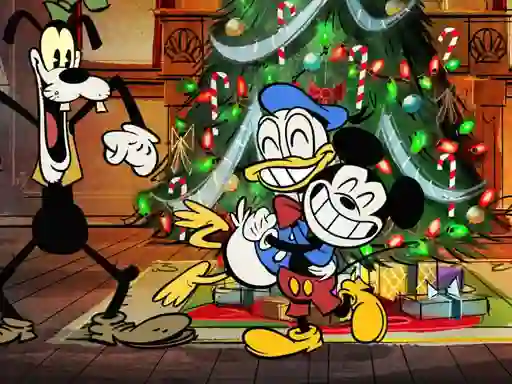 Gêm Preparing Mickey For Christmas Match 3 ar-lein