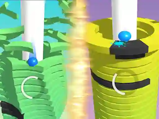 Gêm Stack Ball Helix ar-lein