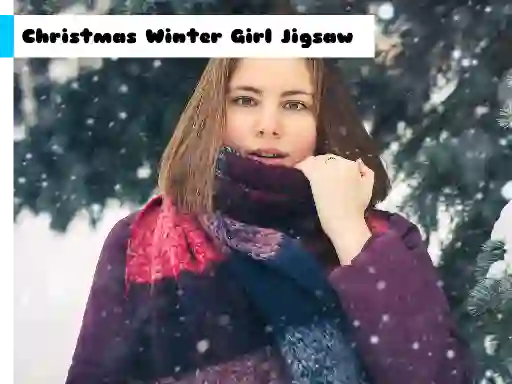 Gêm Christmas Winter Girl Jigsaw ar-lein
