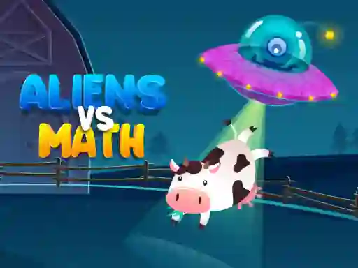 Gêm Aliens Vs Math ar-lein
