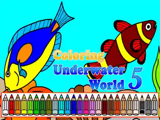 Gêm Coloring Underwater World 5 ar-lein