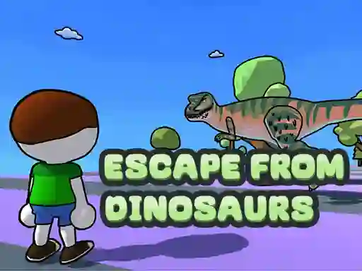 Gêm Escape From Dinosaurs ar-lein