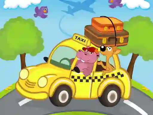 Gêm Animal Cars Match 3 ar-lein