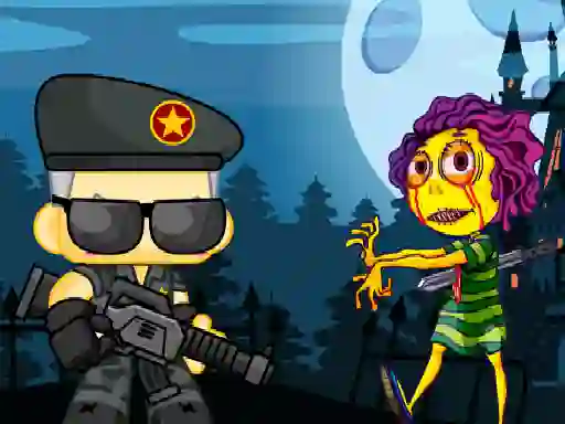 Gêm Zombie Shooter 2d ar-lein