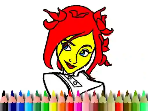 Gêm Back To School: Cute Girl Coloring ar-lein