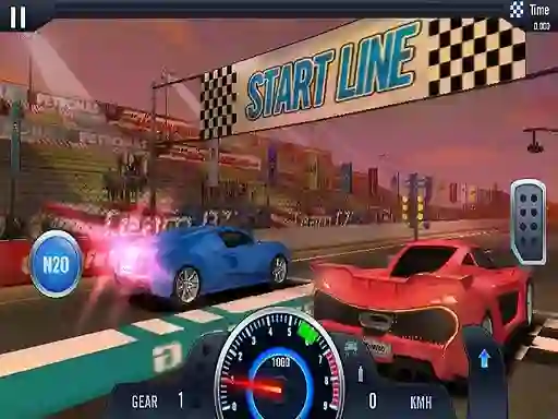 Gêm Fast Line Furious Car Racing ar-lein