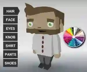 Gêm Coloring Bloxy Boy ar-lein