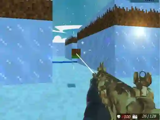 Gêm Blocky Swat Shooting Iceworld Multiplayer ar-lein