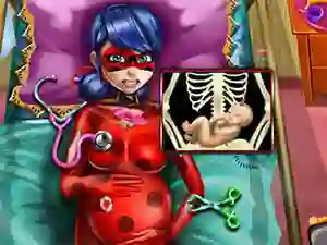 Gêm Pregnant Dotted Girl Emergency ar-lein