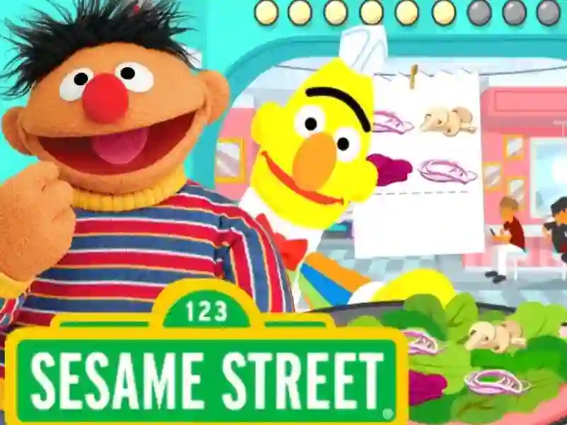 Gêm 123 Sesame Street: Super Salad Diner ar-lein