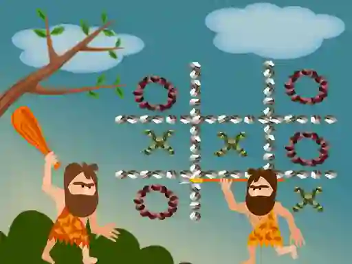 Gêm Tic Tac Toe Stone Age ar-lein