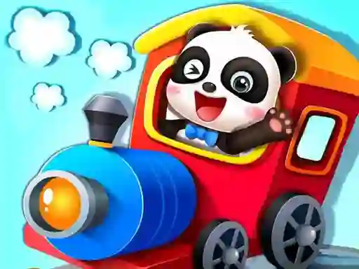 Gêm Baby Panda Train Driver ar-lein