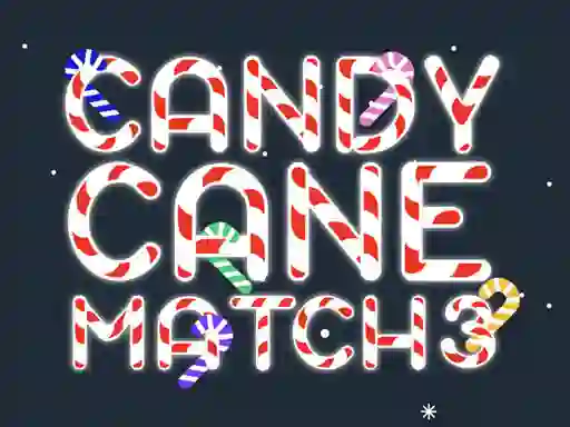 Gêm Candy Cane Match 3 ar-lein