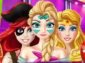 Gêm Halloween Princess Party ar-lein