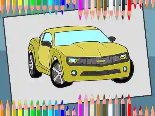Gêm American Cars Coloring Book ar-lein