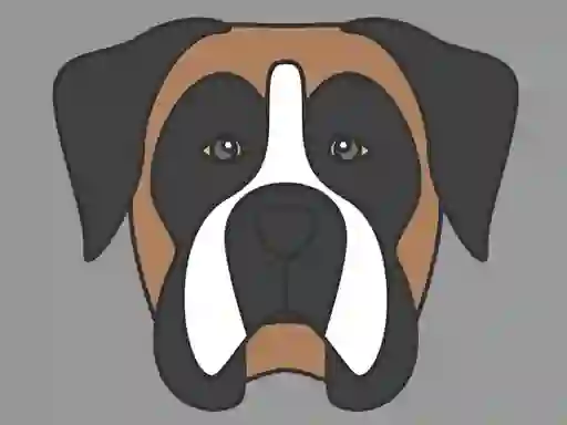 Gêm Doggy Face Coloring ar-lein