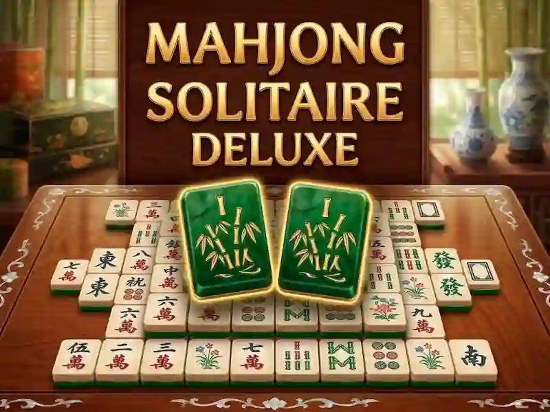 Gêm Mahjong Solitaire Deluxe ar-lein