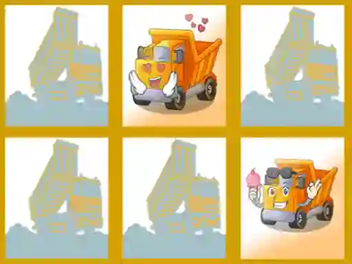 Gêm Dump trucks memory ar-lein